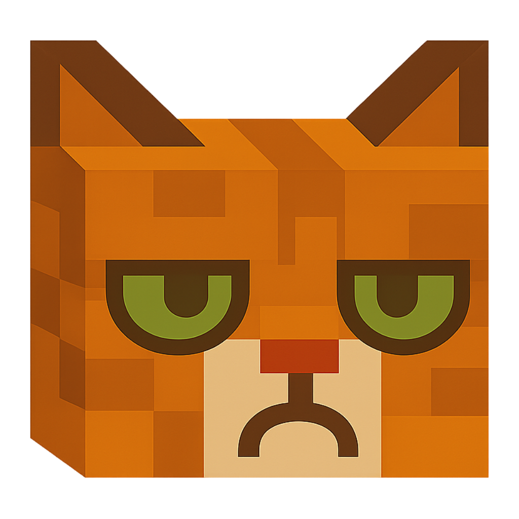 Grumpy Cat – Weiße, glänzende Tasse im Pixelbauwelt-Stil
