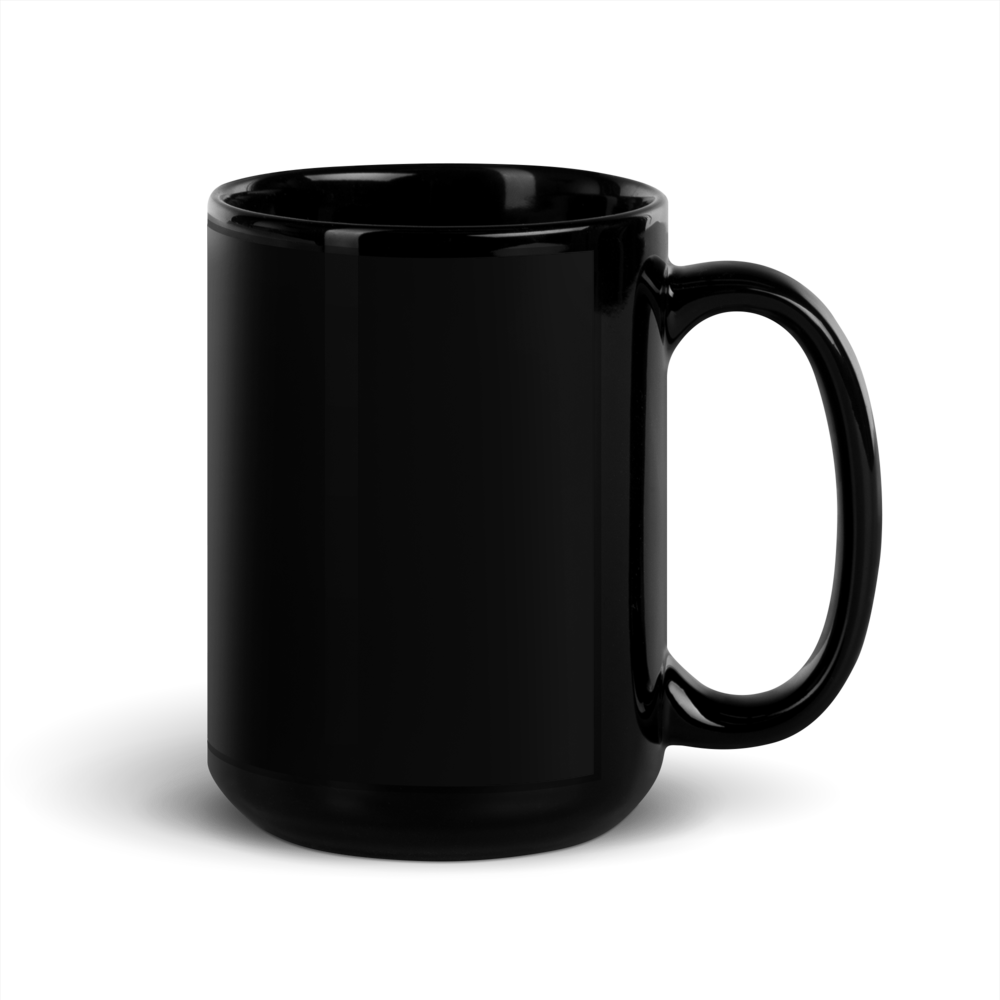 Elegante Pferdetasse – Schwarze Keramik mit naturgetreuem Motiv