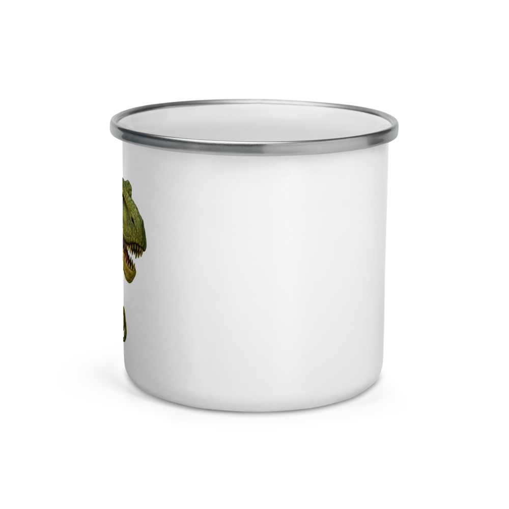 Dino Camper Emaille-Tasse für Kinder – Robust & Leicht