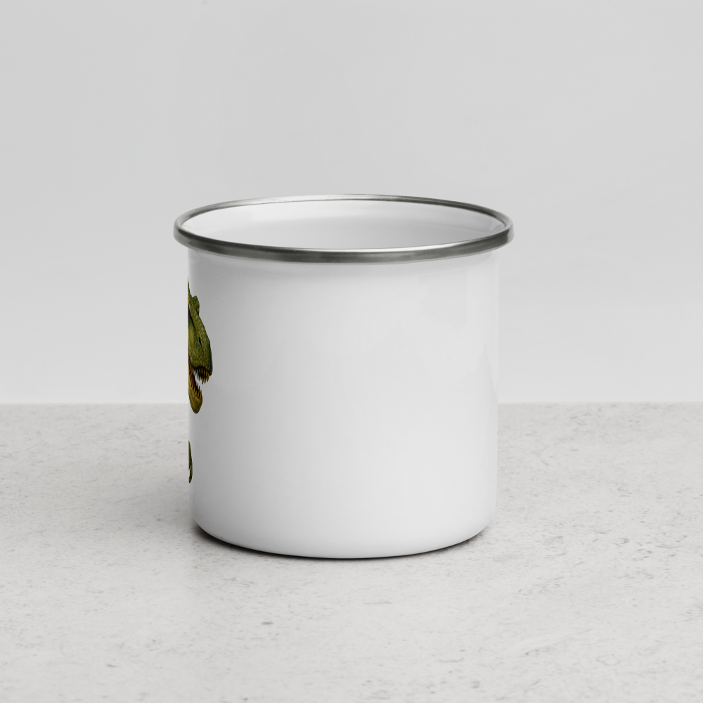 Dino Camper Emaille-Tasse für Kinder – Robust & Leicht