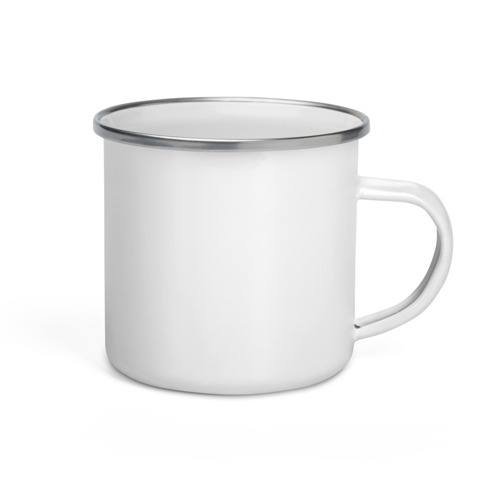 Dino Camper Emaille-Tasse für Kinder – Robust & Leicht
