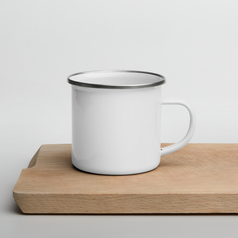 Dino Camper Emaille-Tasse für Kinder – Robust & Leicht