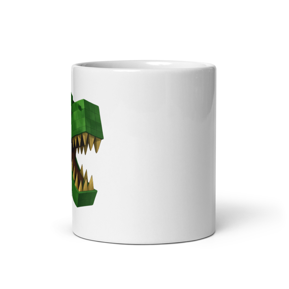 Pixelbauwelt Dino Keramiktasse – Gefährlich cool!