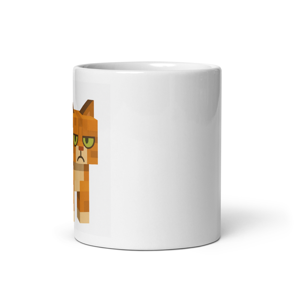 Grumpy Cat – Weiße, glänzende Tassse - Schlecht gelaunte Katze