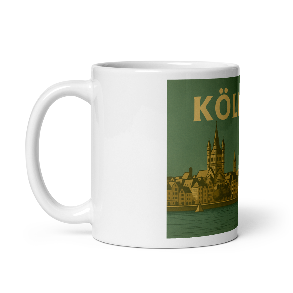Köln Tasse im Retro-Stil – Mit Wappen & Panorama der 60er Jahre