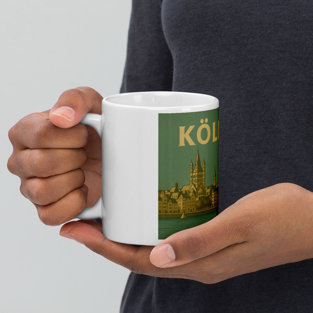 Köln Tasse im Retro-Stil – Mit Wappen & Panorama der 60er Jahre