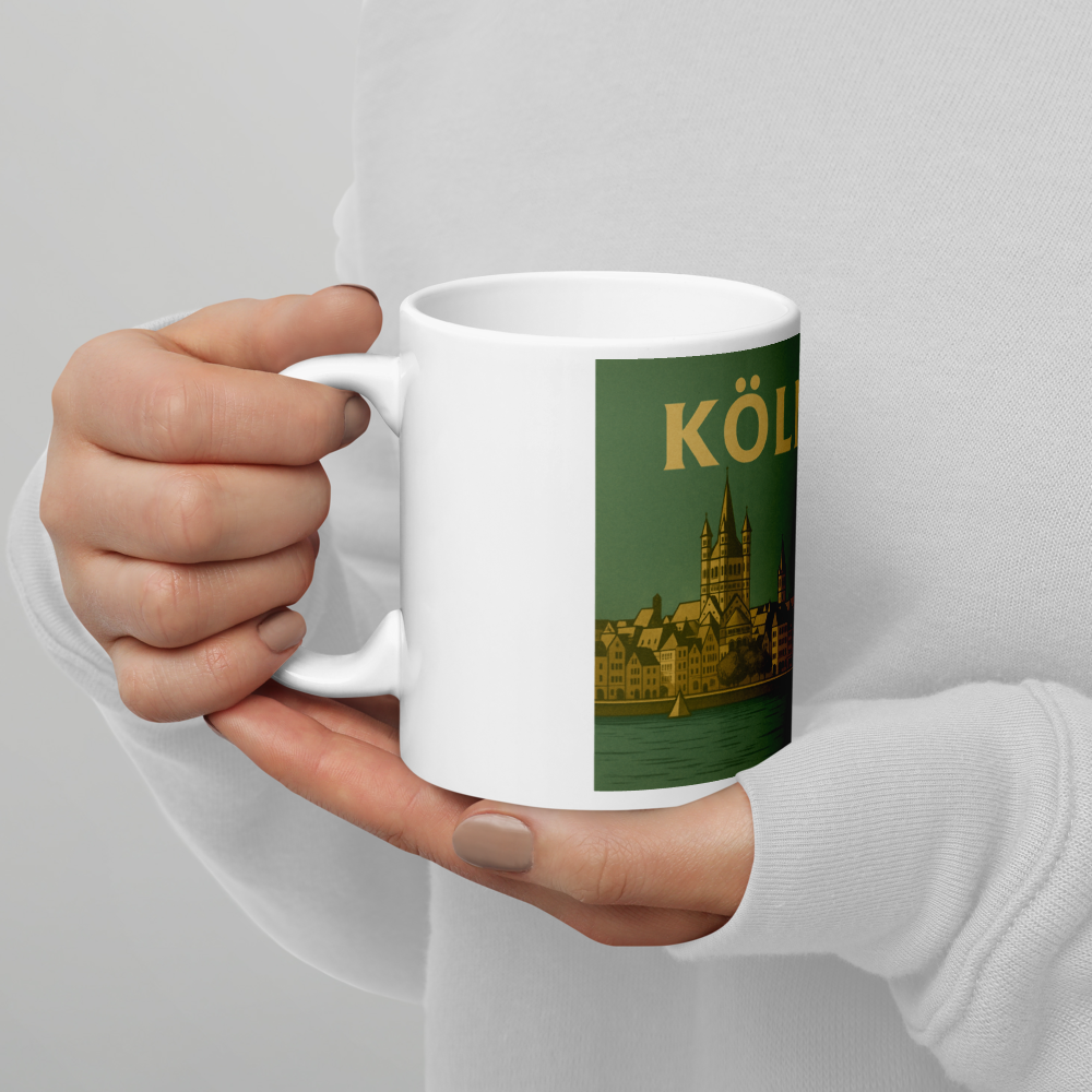 Köln Tasse im Retro-Stil – Mit Wappen & Panorama der 60er Jahre