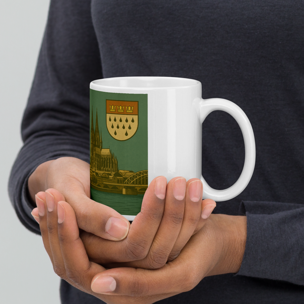 Köln Tasse im Retro-Stil – Mit Wappen & Panorama der 60er Jahre