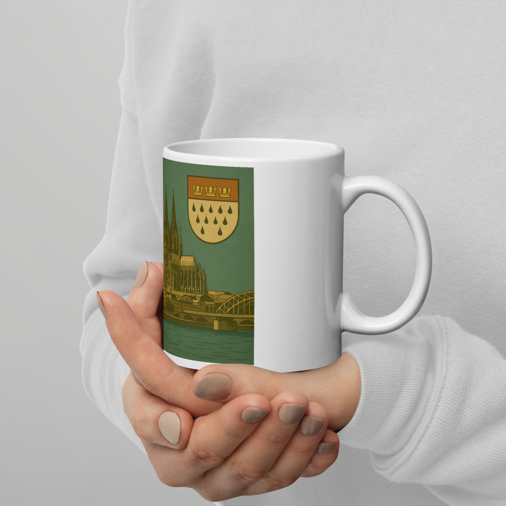 Köln Tasse im Retro-Stil – Mit Wappen & Panorama der 60er Jahre