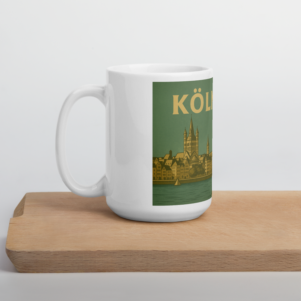 Köln Tasse im Retro-Stil – Mit Wappen & Panorama der 60er Jahre