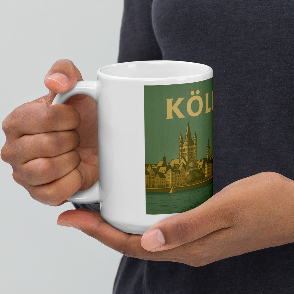 Köln Tasse im Retro-Stil – Mit Wappen & Panorama der 60er Jahre