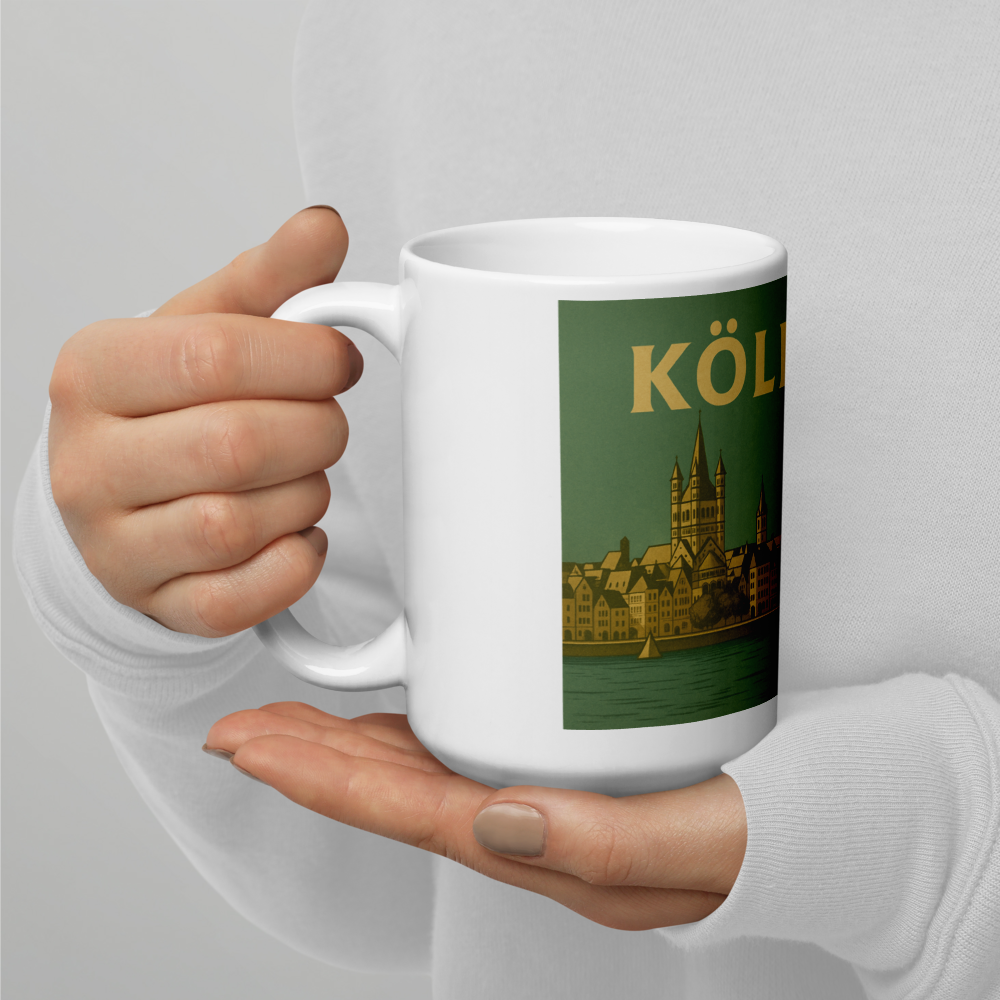 Köln Tasse im Retro-Stil – Mit Wappen & Panorama der 60er Jahre