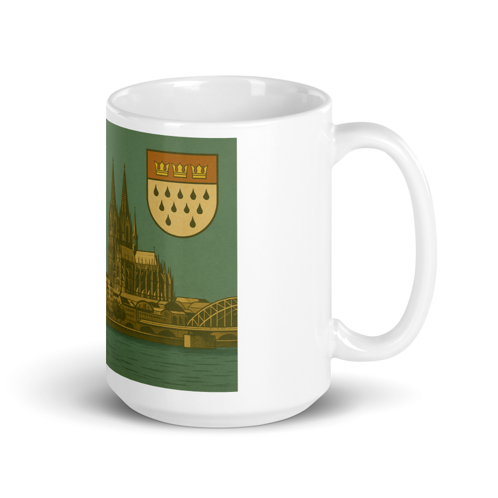Köln Tasse im Retro-Stil – Mit Wappen & Panorama der 60er Jahre