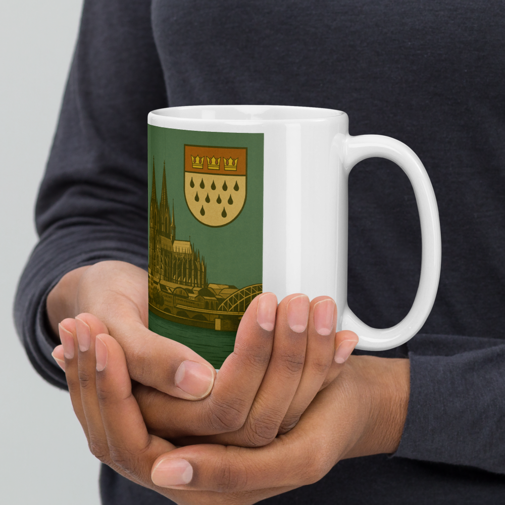 Köln Tasse im Retro-Stil – Mit Wappen & Panorama der 60er Jahre