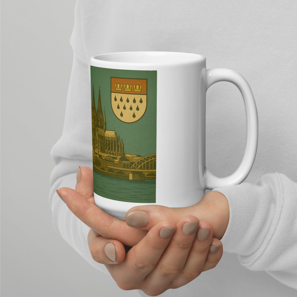 Köln Tasse im Retro-Stil – Mit Wappen & Panorama der 60er Jahre