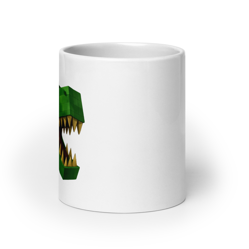 Pixelbauwelt Dino Keramiktasse – Gefährlich cool!