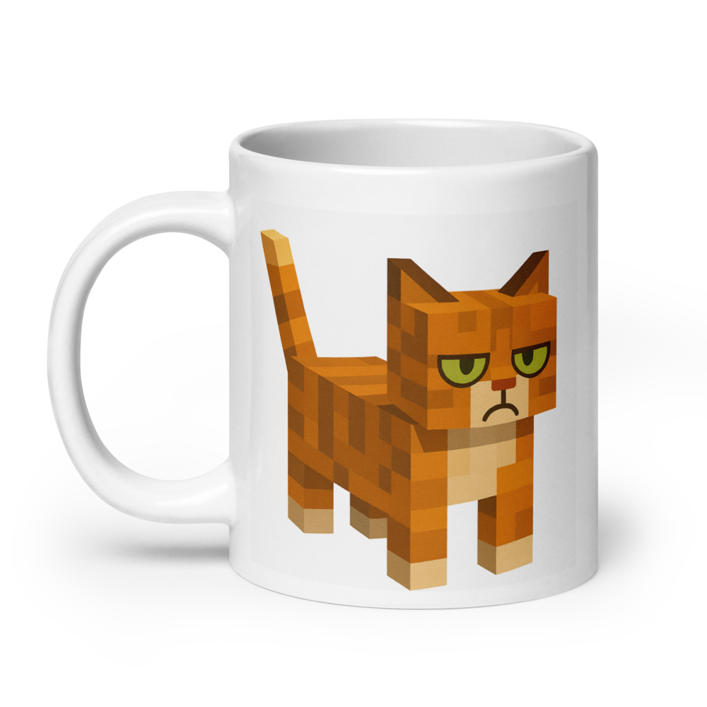 Grumpy Cat – Weiße, glänzende Tassse - Schlecht gelaunte Katze