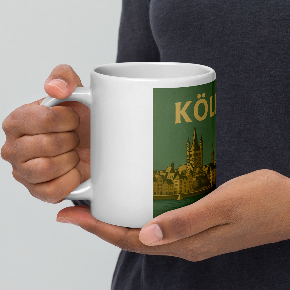 Köln Tasse im Retro-Stil – Mit Wappen & Panorama der 60er Jahre