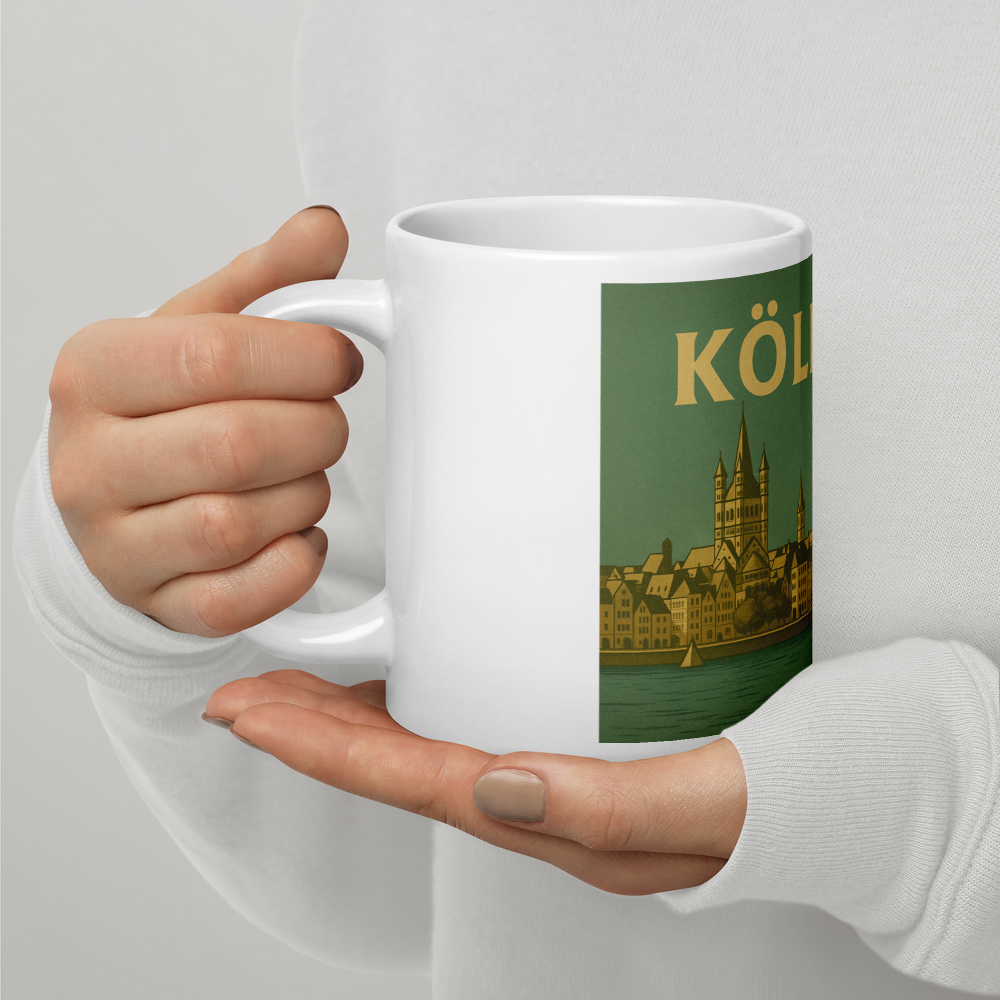 Köln Tasse im Retro-Stil – Mit Wappen & Panorama der 60er Jahre