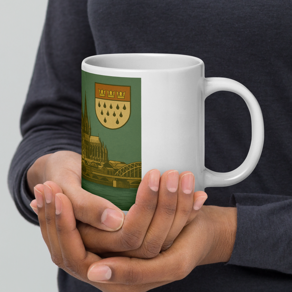Köln Tasse im Retro-Stil – Mit Wappen & Panorama der 60er Jahre
