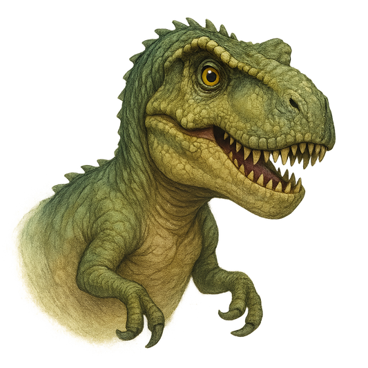 Weißer Keramikbecher mit Dino-Motiv - für Kinder