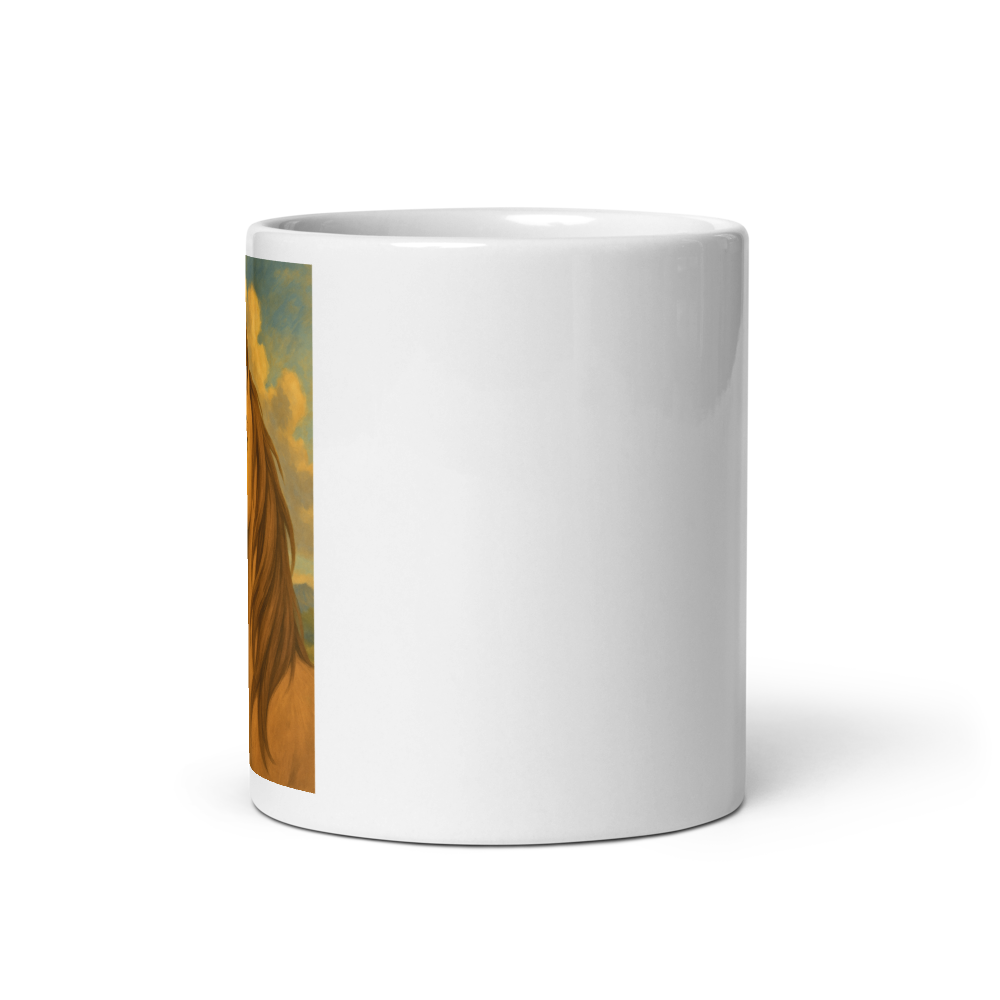 Magisches Einhorn – Weiße, glänzende Tasse