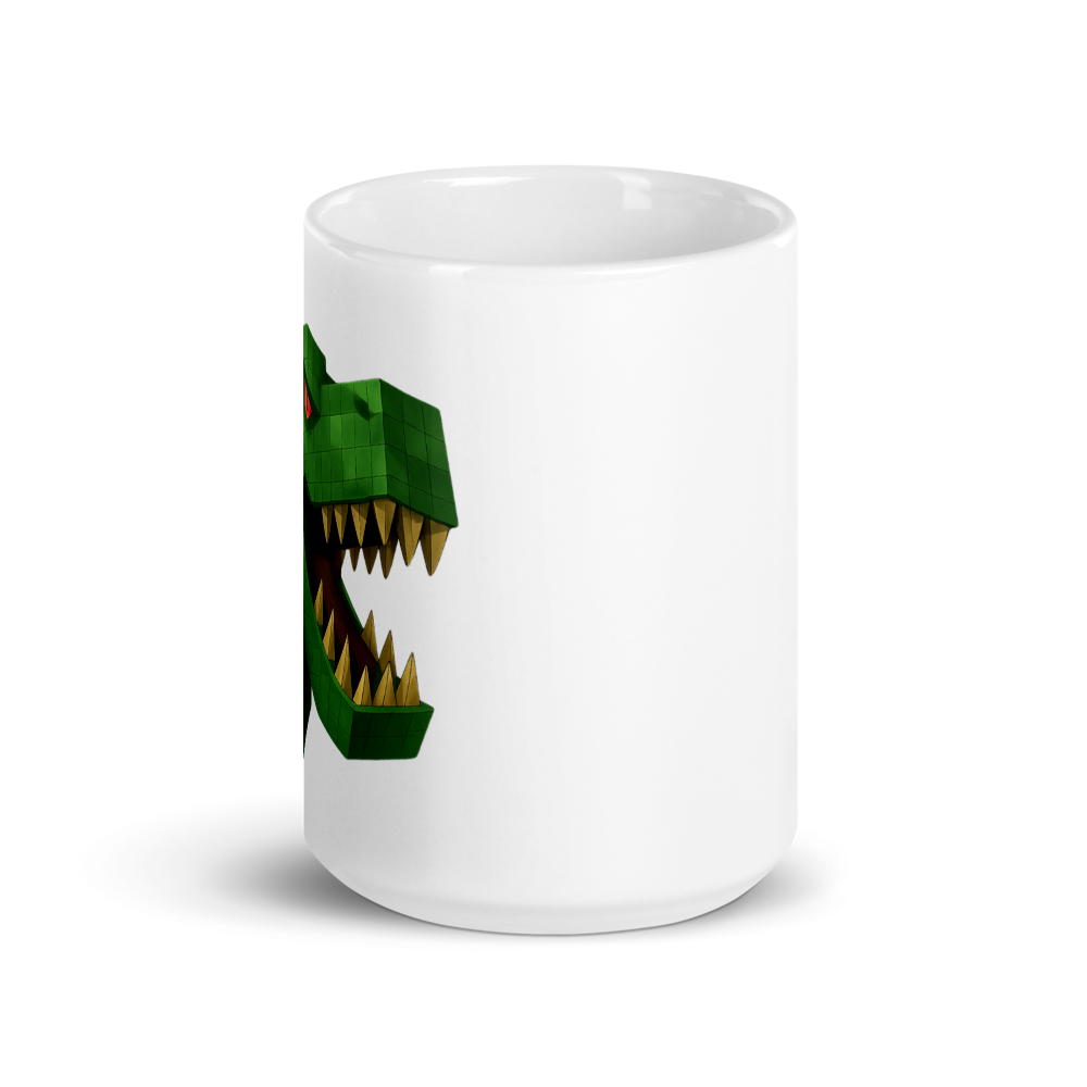 Pixelbauwelt Dino Keramiktasse – Gefährlich cool!